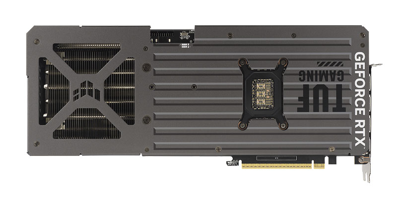 Asus TUF RTX 5080 O16G Gaming; zadná strana