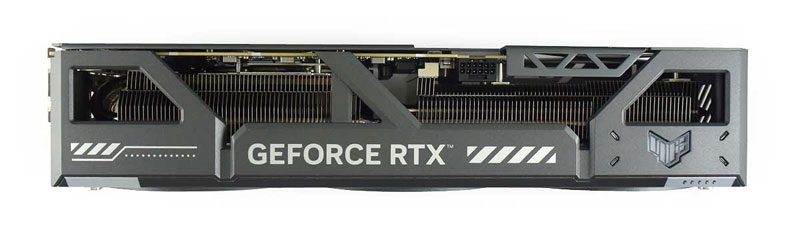 Asus TUF RTX 5080 O16G Gaming; horná strana 
