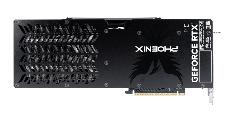 Gainward RTX 5070 Ti PHOENIX GS 16G; zadná strana