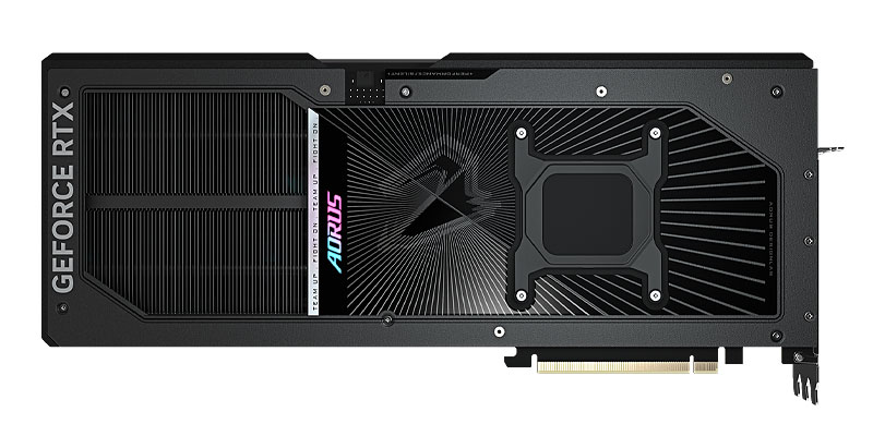 Gigabyte AORUS RTX 5090 MASTER 32G; zadná strana