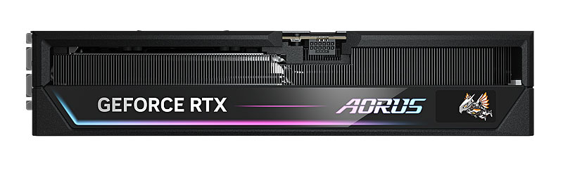 Gigabyte AORUS RTX 5090 MASTER 32G; horná strana 