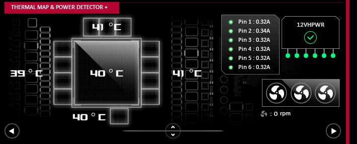 Asus ASTRAL RTX 5080 O16G Gaming; monitoring 12V-2x6