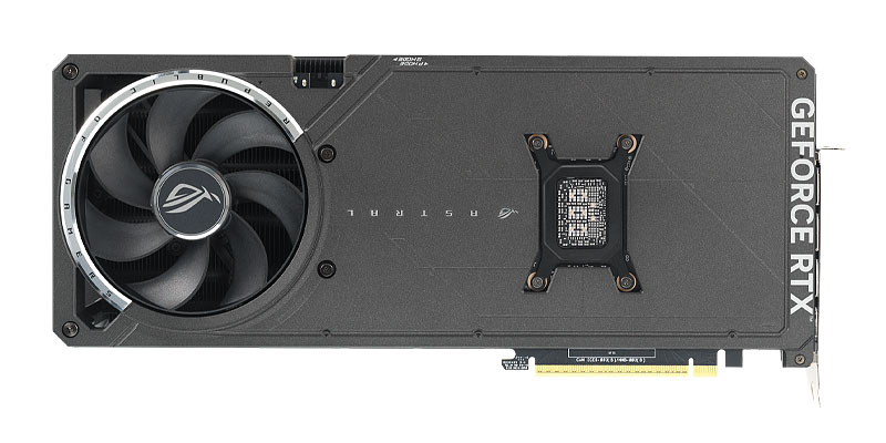 Asus ASTRAL RTX 5080 O16G Gaming; zadná strana
