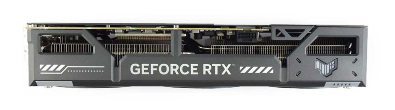 Asus TUF RTX 5070 Ti O16G Gaming; horná strana 