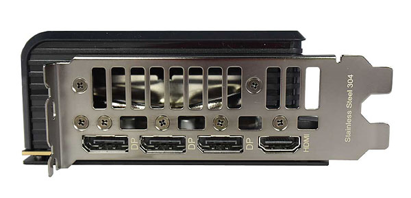 Asus PRIME RTX 5060 O8G; obrazové výstupy 