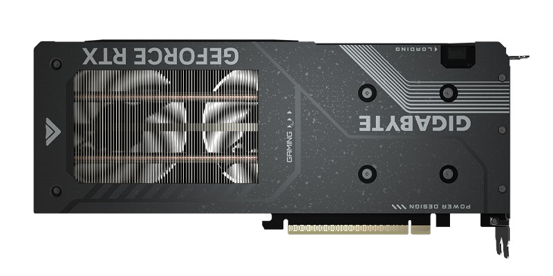 Gigabyte RTX 5050 GAMING OC 8G; zadná strana