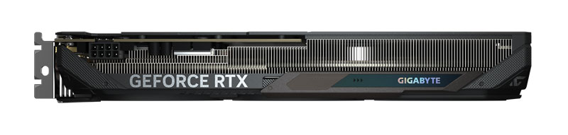 Gigabyte RTX 5050 GAMING OC 8G; horná strana 