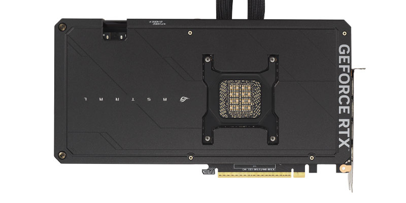 Asus ASTRAL LC RTX 5090 O32G Gaming; zadná strana