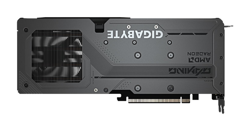 Gigabyte RX 9060 XT GAMING OC 16G; zadná strana