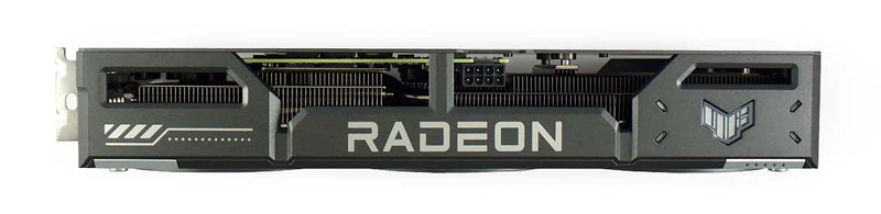 Asus TUF RX 9060 XT O16G Gaming; horná strana 