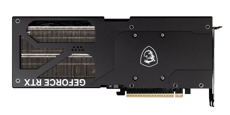 MSI RTX 5070 Ti 16G VENTUS 3X OC; zadná strana