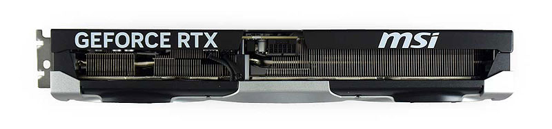 MSI RTX 5070 Ti 16G VENTUS 3X OC; horná strana 