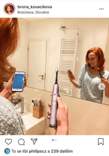Instagram – brona_kovacikova a Philips Sonicare
