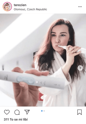 Instagram – Terezien a Philips Sonicare