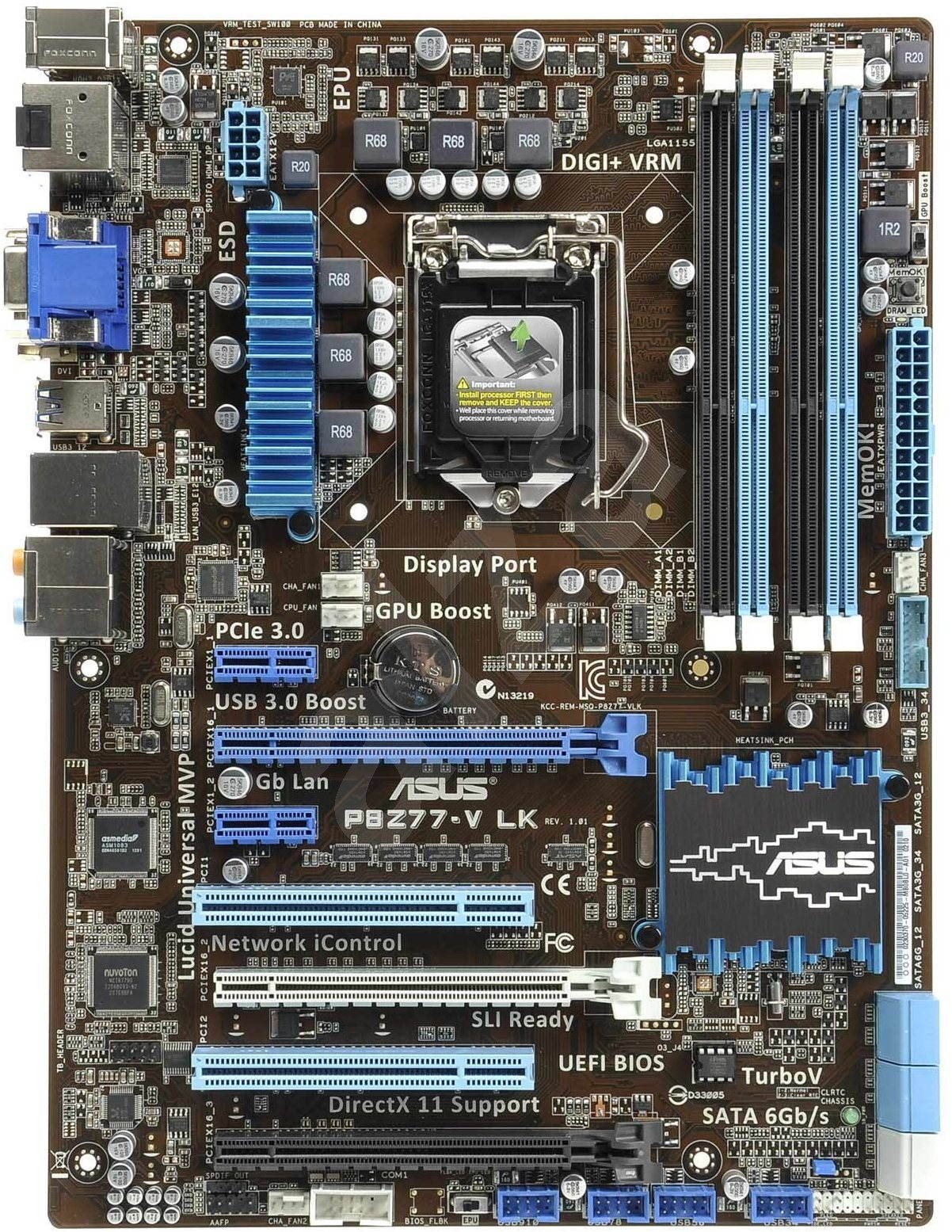 Asus p8z77 v lk разгон