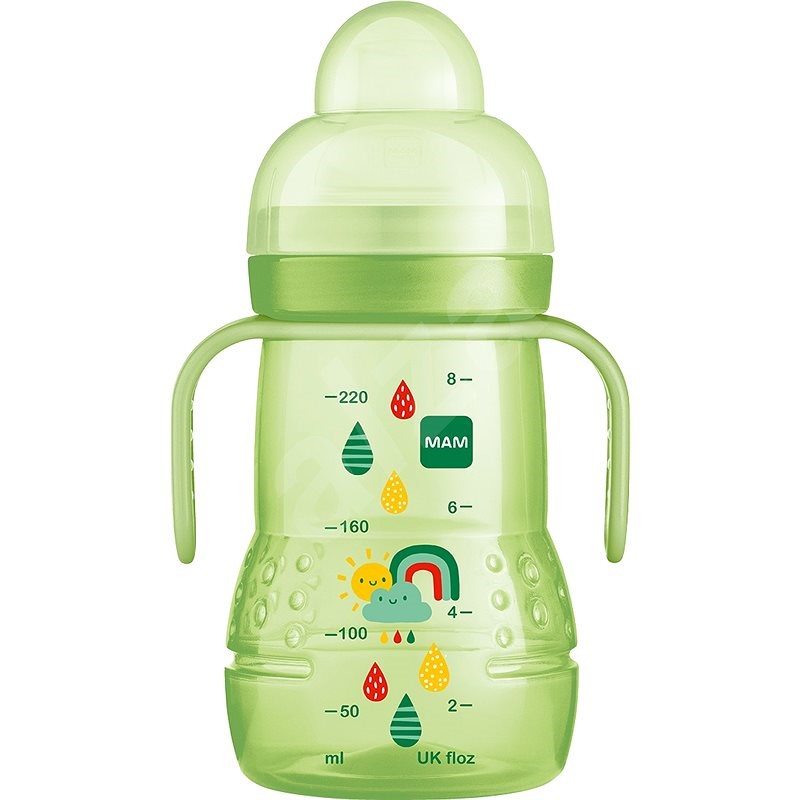 MAM TRAINER 4m+ 220 ml  Zelená - Dojčenská fľaša