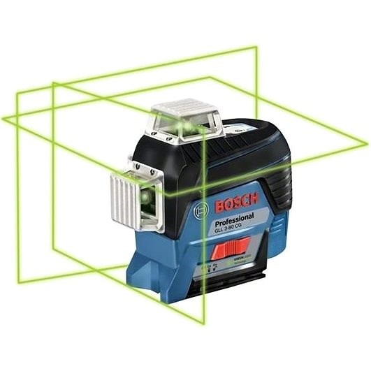 BOSCH GLL 3-80 CG + BM1 + L-Boxx Professional - Krížový laser