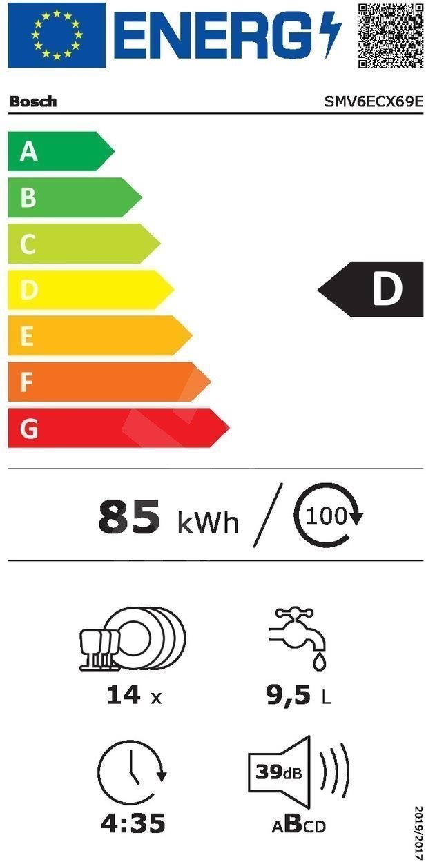 Посудомоечная машина bosch smv6ecx69e