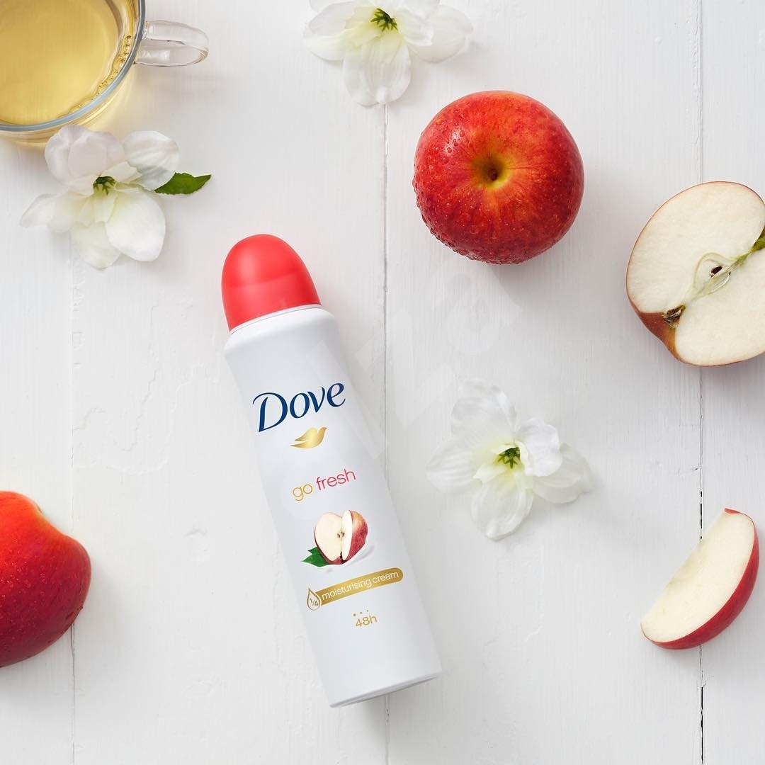 Dove Apple & White Tea antiperspirant v spreji 150 ml Antiperspirant
