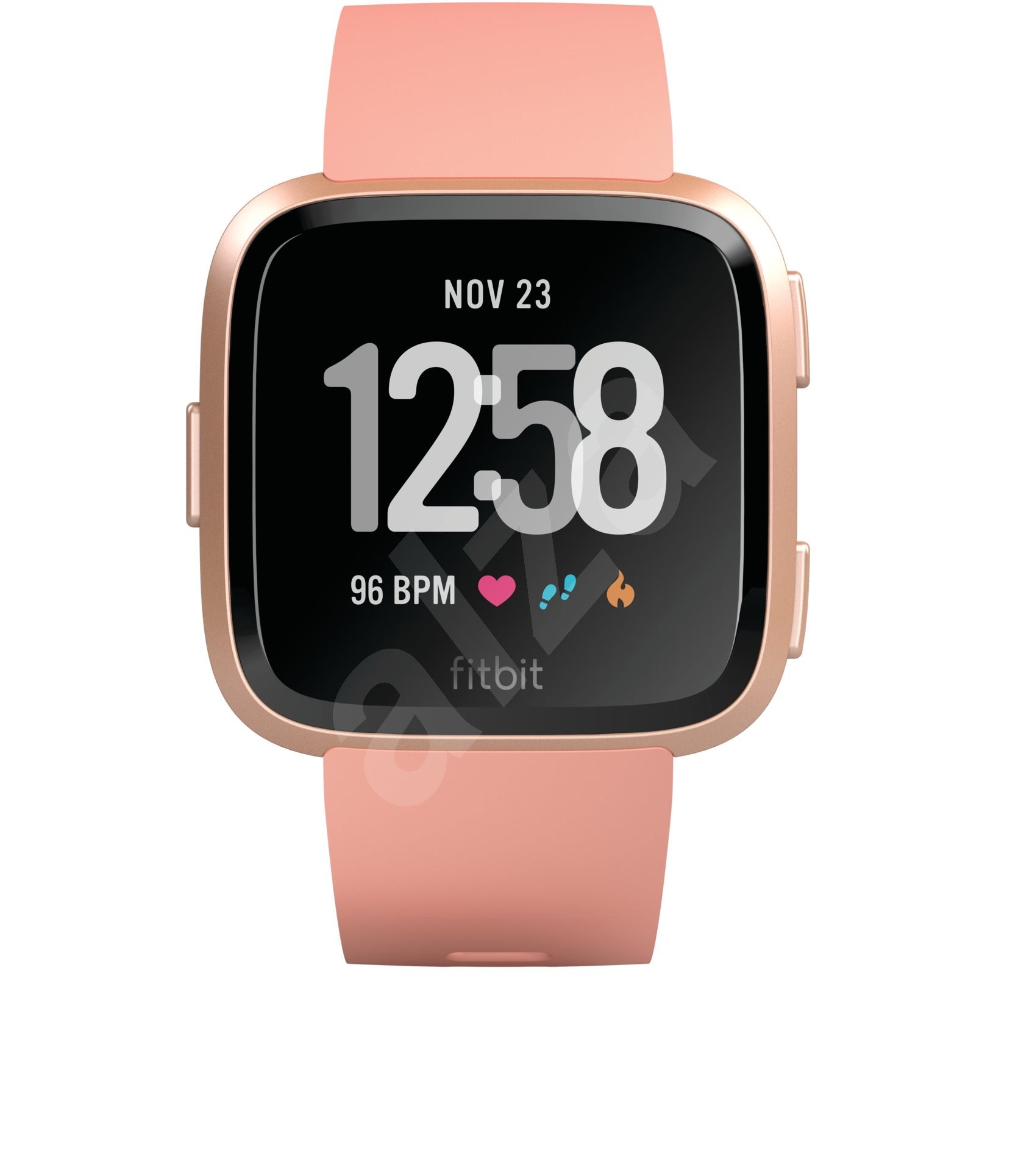 fitbit versa peach rose gold aluminium