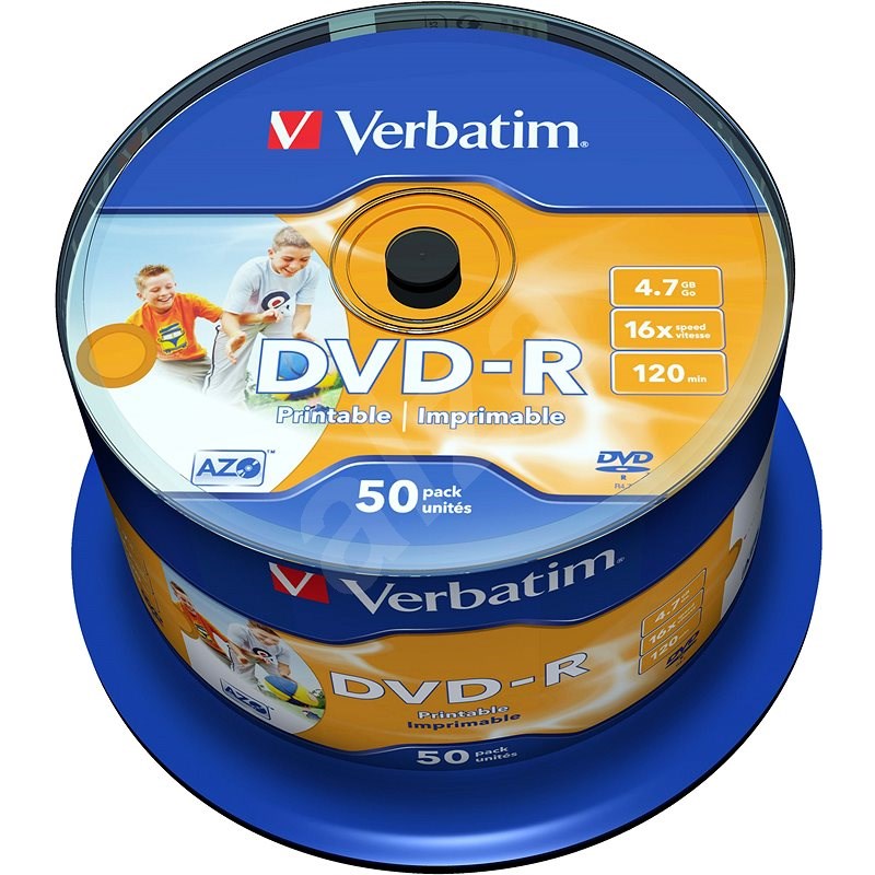 Verbatim Dvd R 16x Printable 50ks Cakebox Medium Alza Sk