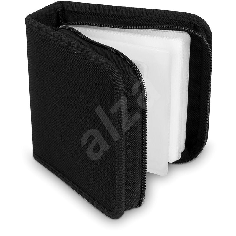 COVER IT pouzdro na 48 CD/DVD zapínací černé - Puzdro na CD/DVD