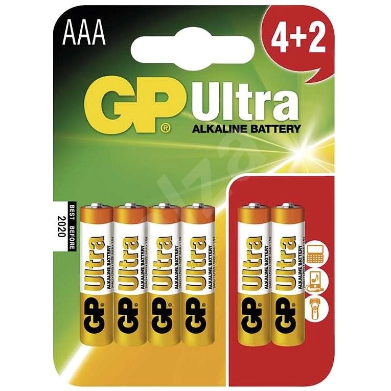 GP Ultra Alkaline LR03 (AAA) 4+2 ks v blistri - Jednorazová batéria