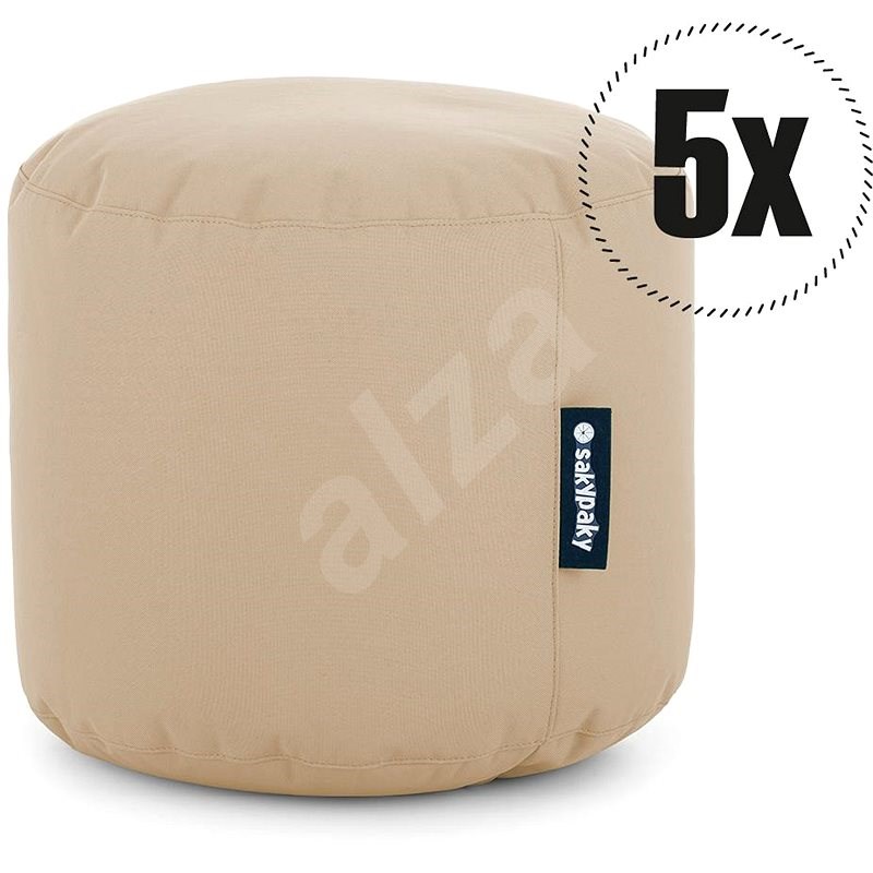 SakyPaky 5× taburetka béžová - Taburetka
