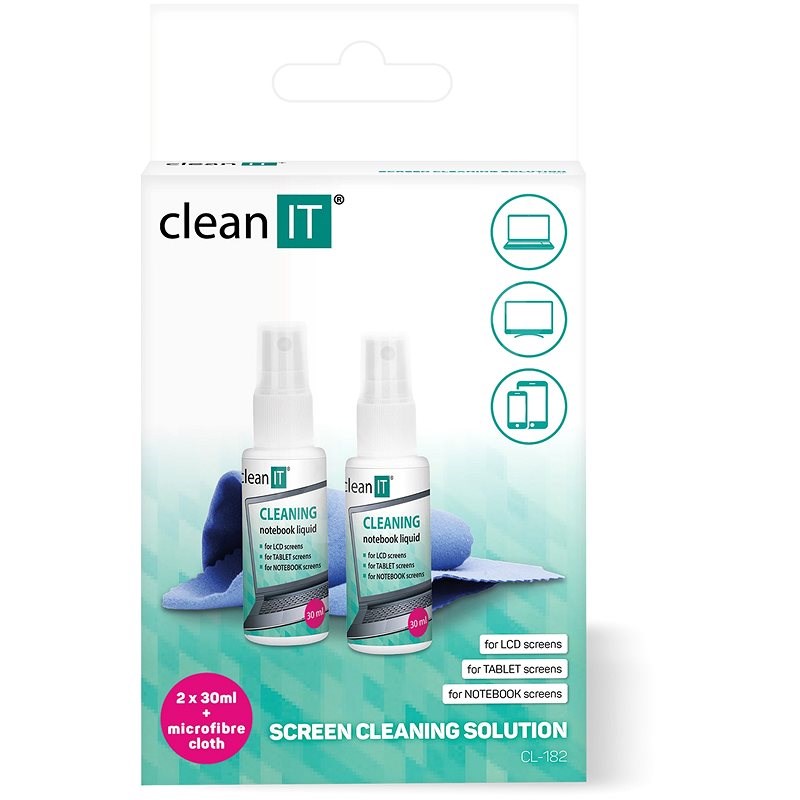 Clean It Cistiaci Roztok Na Notebooky S Utierkou 2 30 Ml Cistiaci Prostriedok Alza Sk