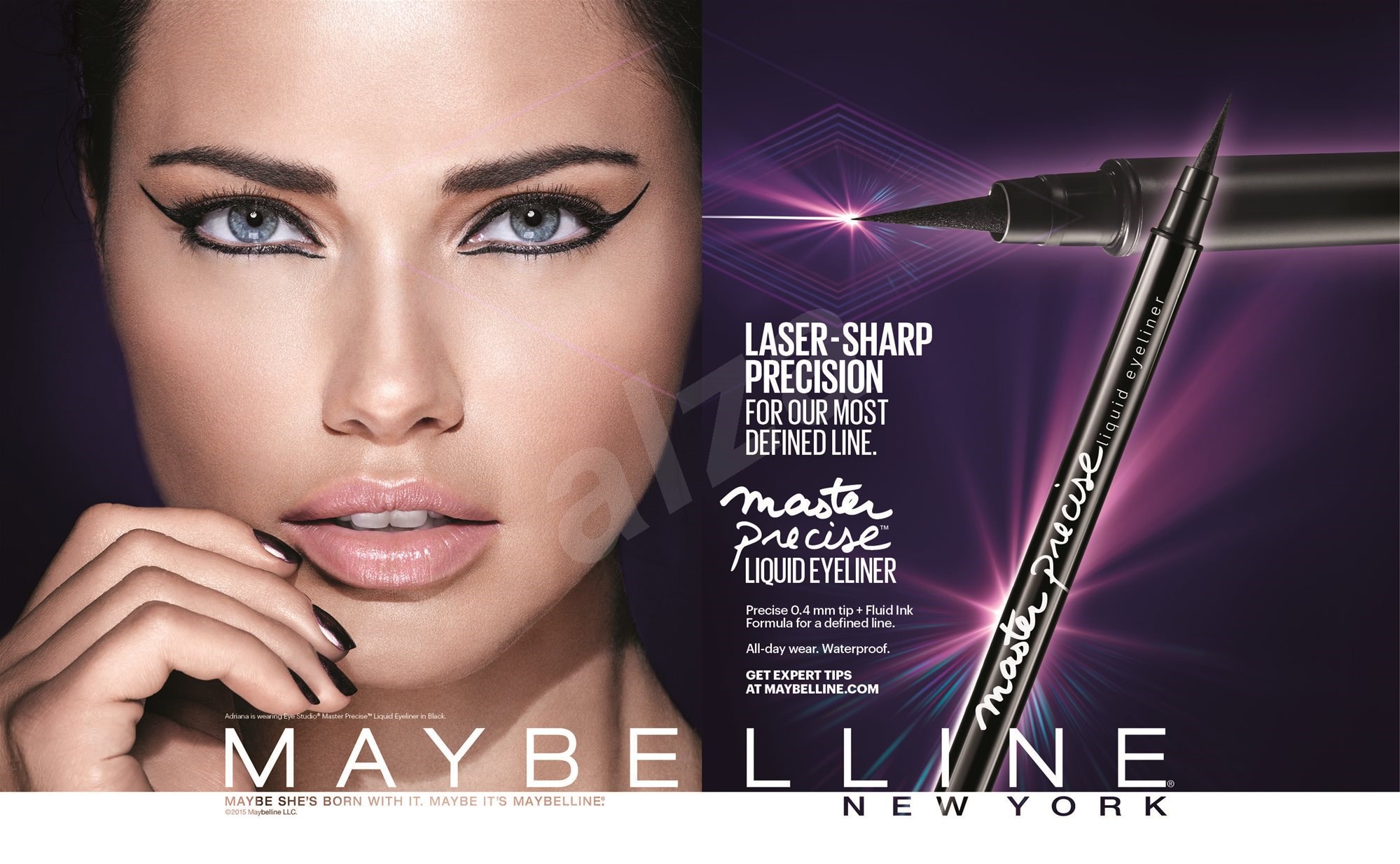 Maybelline New York Master Precise Liquid Eye Liner Black Tekuté Očné Linky Alzask 7811