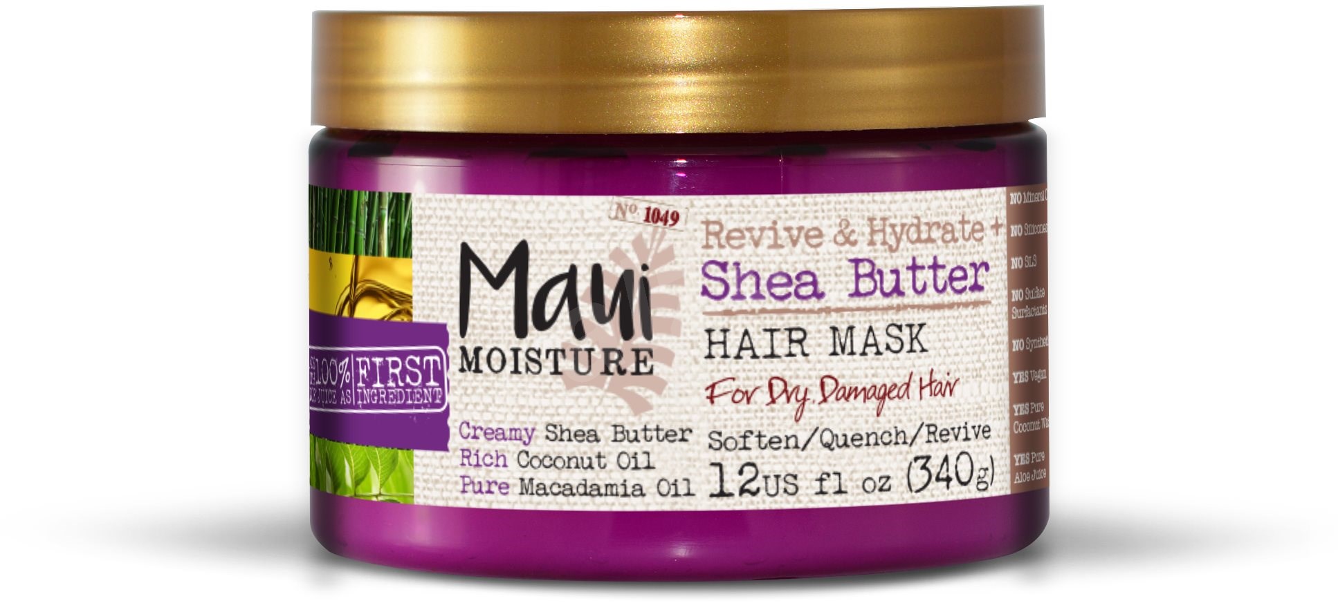 MAUI MOISTURE Shea Butter Dry and Damaged Hair Mask 340 g Maska na