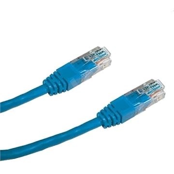Datacom CAT5E UTP modrý 0,5 m - Sieťový kábel