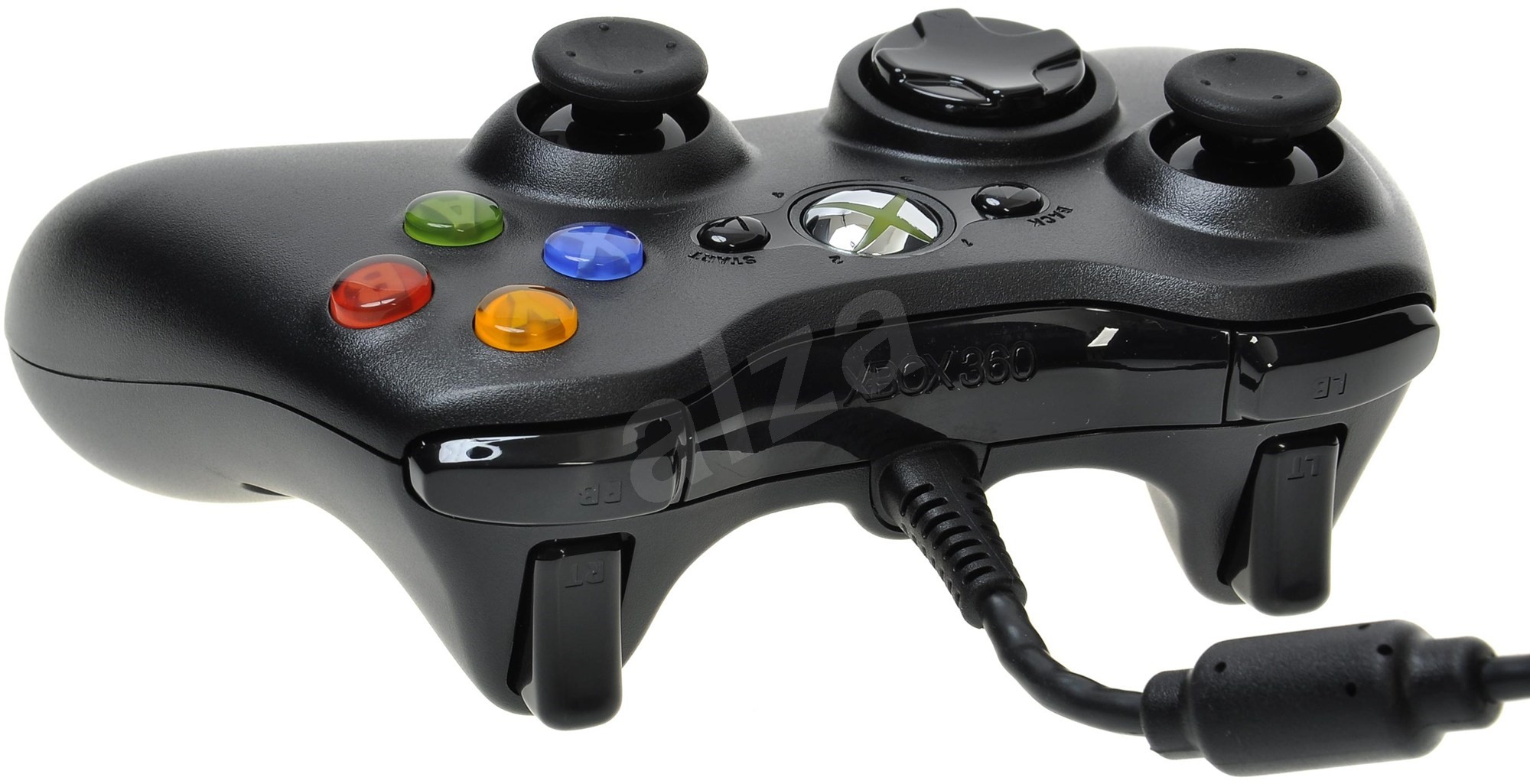 Microsoft XBOX 360 Controller Black Gamepad Alza.sk