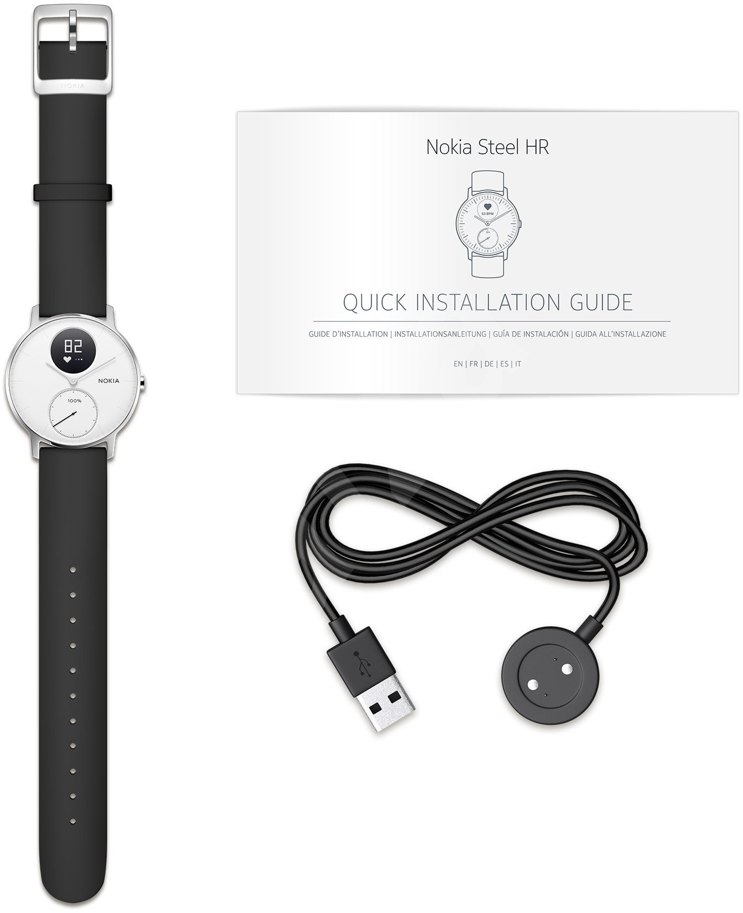 nokia steel hr white