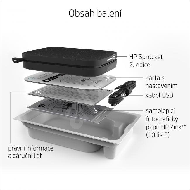 HP Sprocket 200 Photo Printer Luna Pearl Termosublimačná tlačiareň