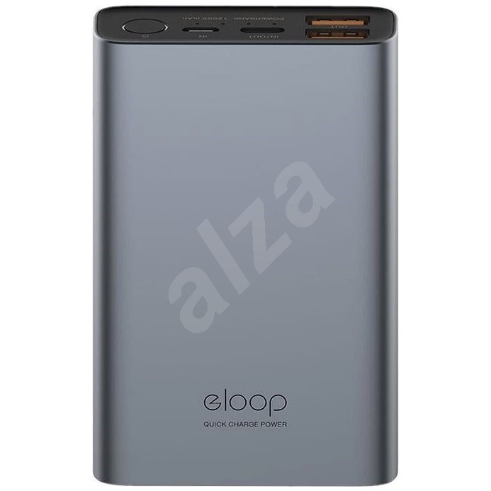 Eloop E36 12000 mAh Quick Charge 3.0+ PD Grey - Powerbank
