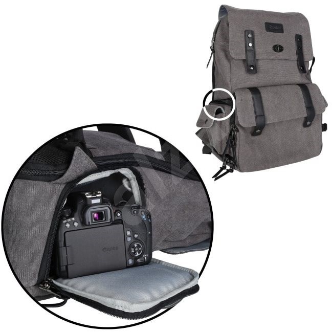 Rollei Vintage Camera backpack 13" sivý Fotobatoh Alza.sk