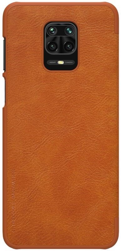 Nillkin Qin Kožené Puzdro Pre Xiaomi Redmi Note 9 Pronote 9s Brown Puzdro Na Mobil Alzask 1217