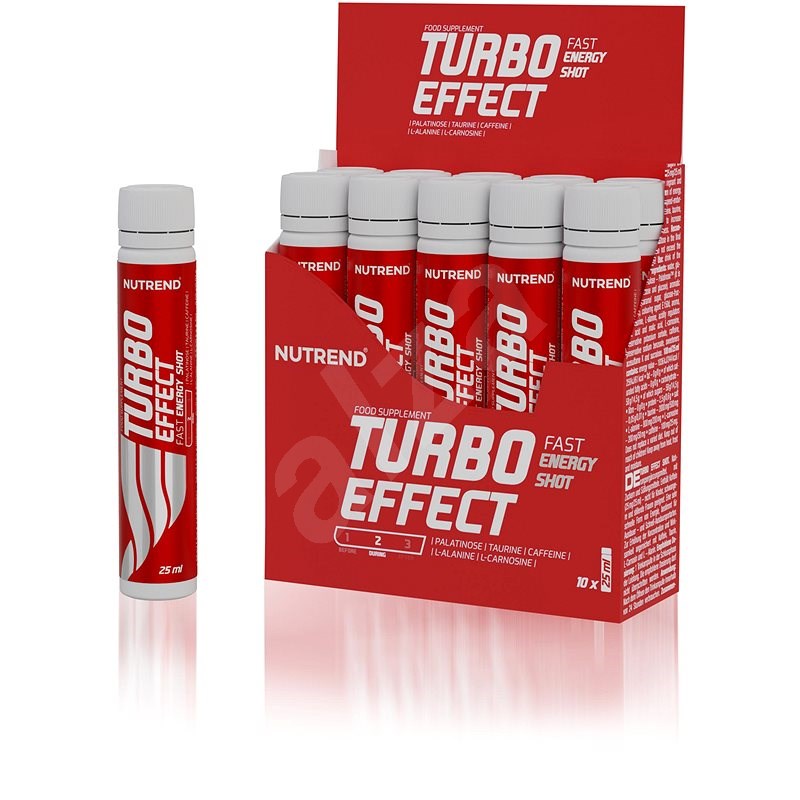 Nutrend Turbo Effect shot, 10× 25 ml - Energetický nápoj 