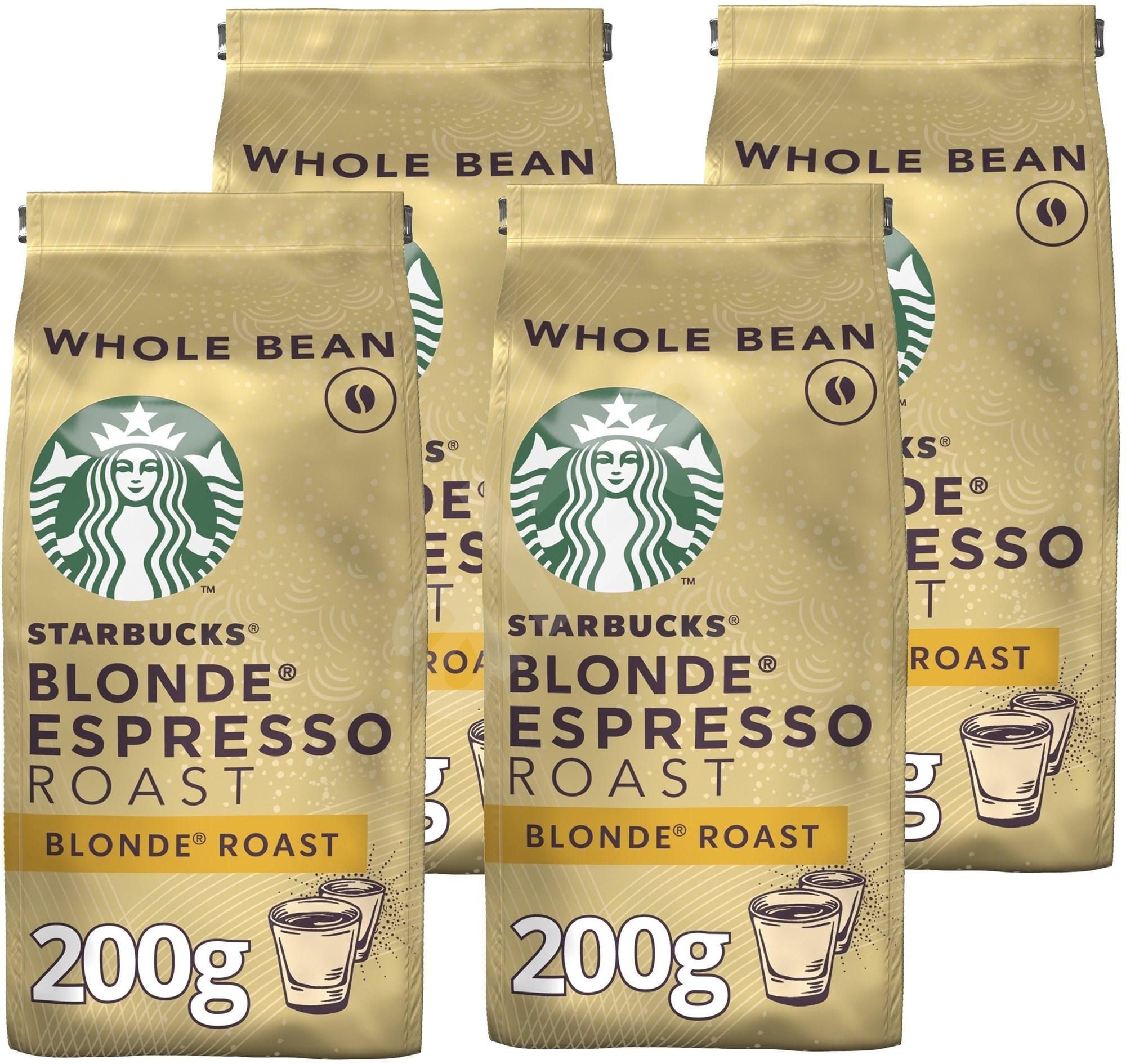 Starbucks Blonde Espresso Roast, zrnková káva, 200g 4x Set Alza.sk