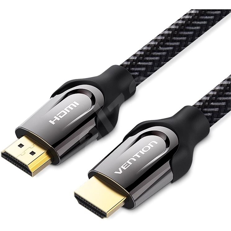 Vention Nylon Braided HDMI 1.4 Cable 15M Black Metal Type - Video kábel