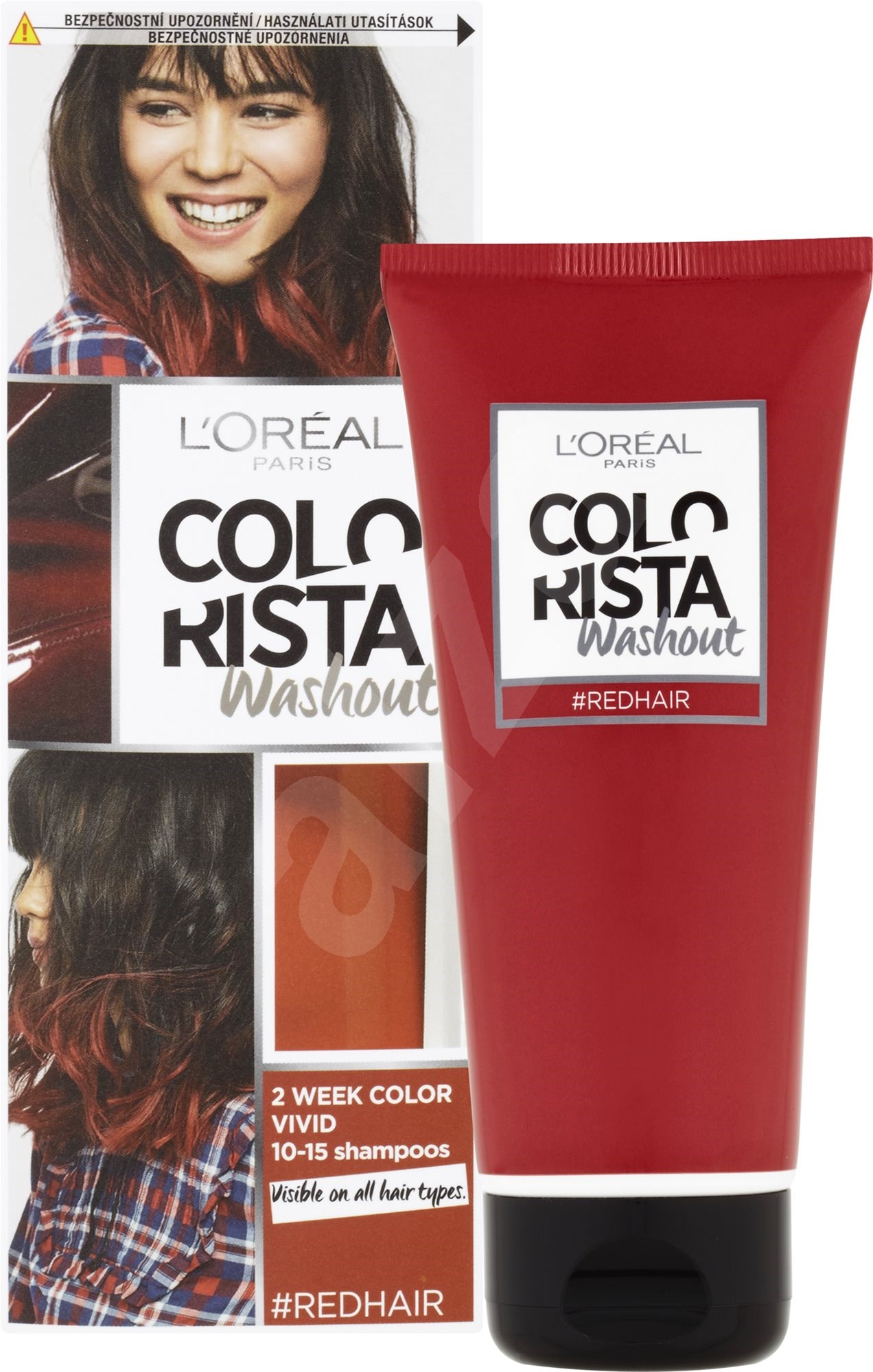 ĽorÉal Paris Colorista Washout Red Hair 80 Ml Farba Na Vlasy Alzask 5991