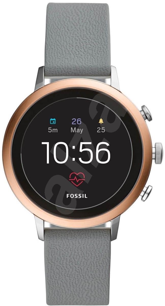 smartwatch fossil venture hr gray silicone ftw6016