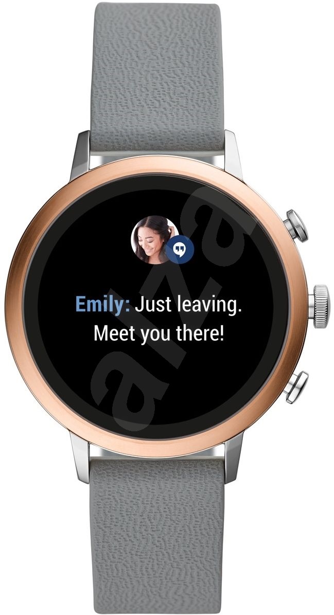 smartwatch fossil venture hr gray silicone ftw6016