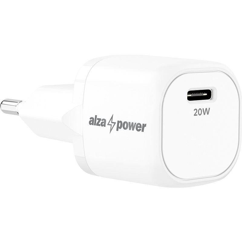 AlzaPower A120 Fast Charge 20 W biela - Nabíjačka do siete