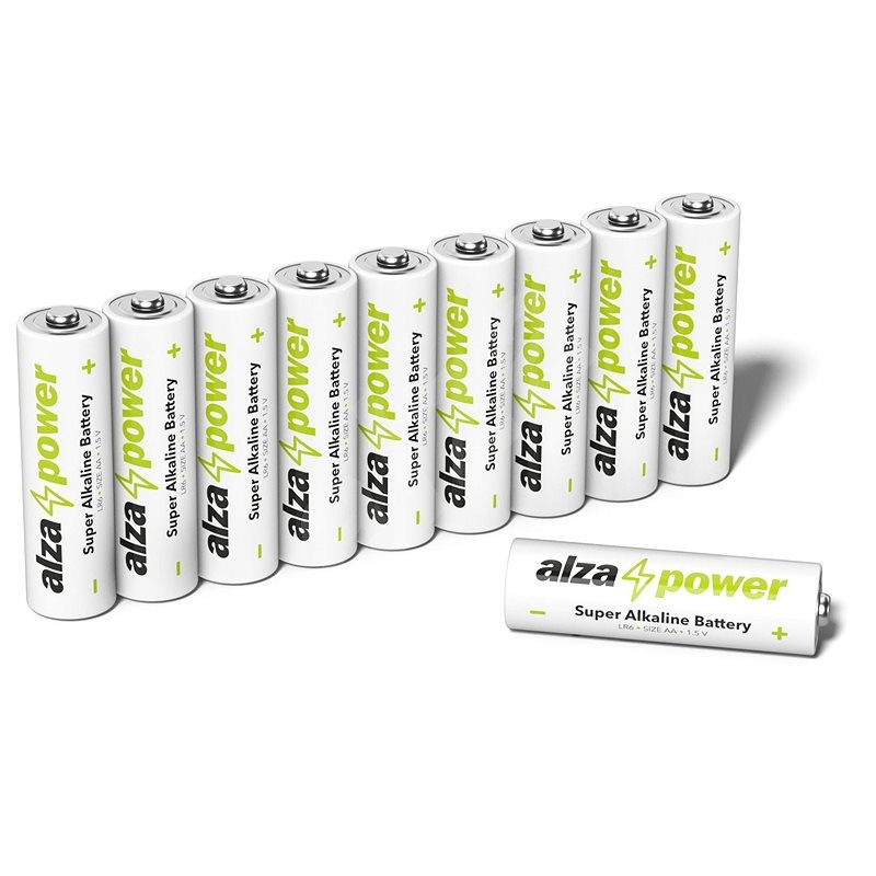 AlzaPower Super Alkaline LR6 (AA) 10 ks v eko-boxe - Jednorazová batéria