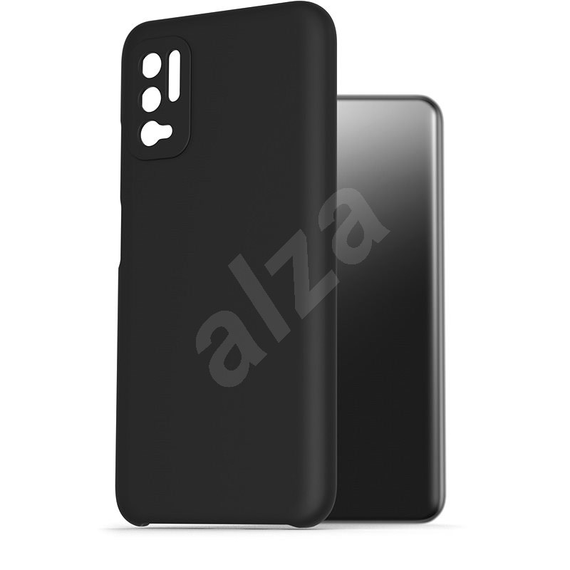 AlzaGuard Premium Liquid Silicone Case pre Xiaomi Redmi Note 10 5G čierny - Kryt na mobil