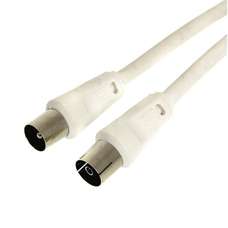 Koaxiálny kábel 1.5m, konektory IEC-Male - IEC-Female - Koaxiálny kábel
