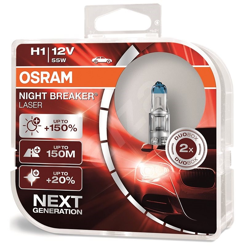 OSRAM H1 Night Breaker Laser Next Generation + 150 %, 2 ks - Autožiarovka