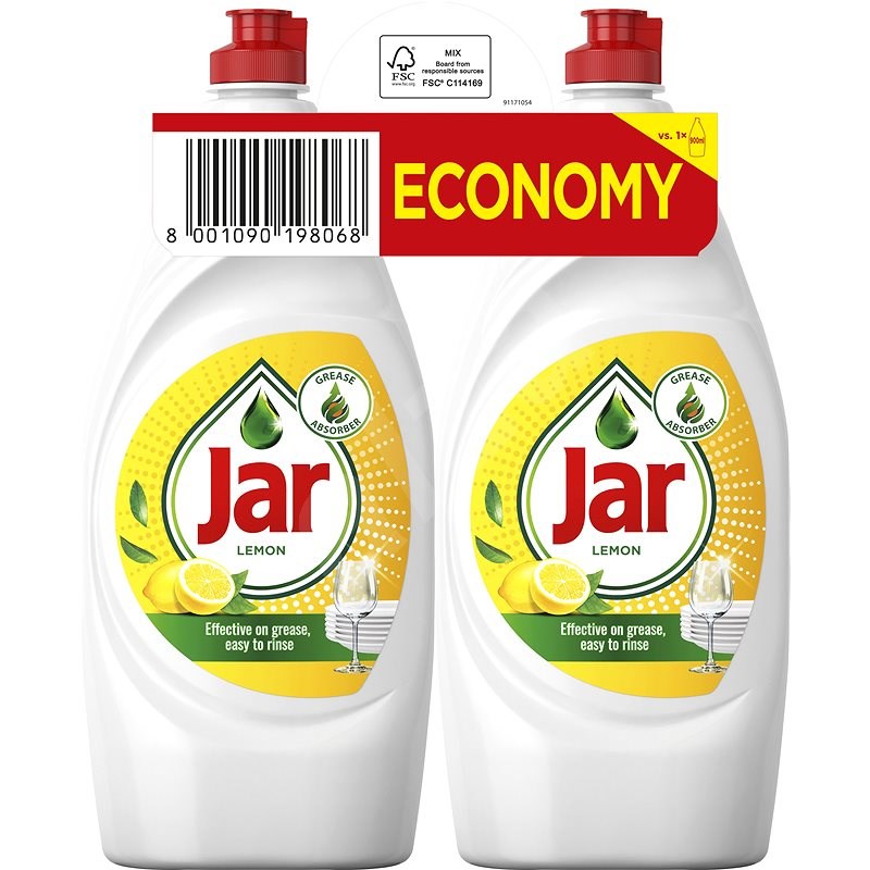 JAR Lemon 2× 900 ml - Prostriedok na riad